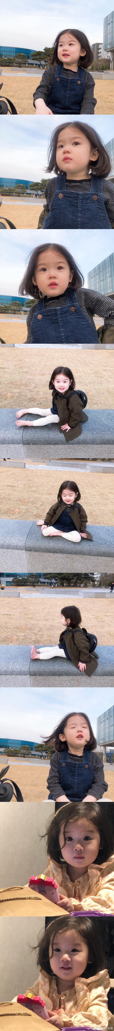 韩国萌娃金雪照片图片