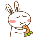 兔子吃萝卜简笔画