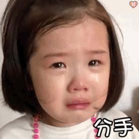 网红小女孩哭的表情包图片