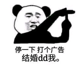 停一下,打个广告 结婚 dd我