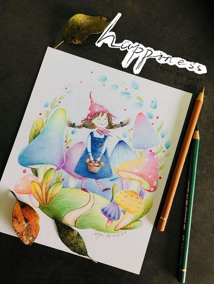彩铅画 - 堆糖,美图壁纸兴趣社区