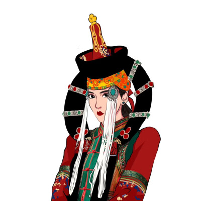 【蒙古元素图 图案 插画 文字 图片大全】
