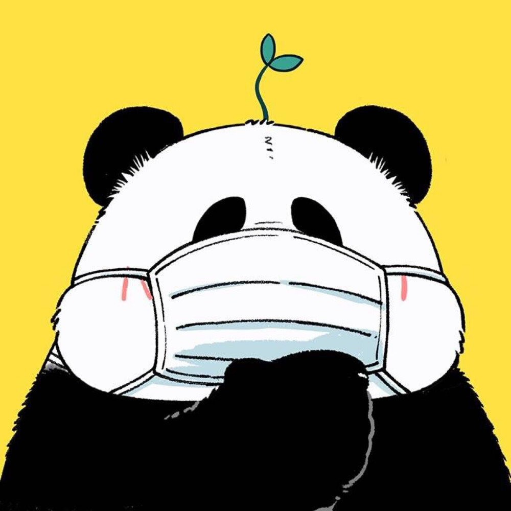 卡通熊猫头像男生图片