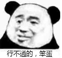 行不通的,笨蛋(熊猫头表情包)
