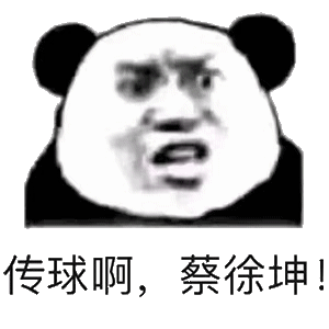 黑蔡徐坤的表情包熊猫图片