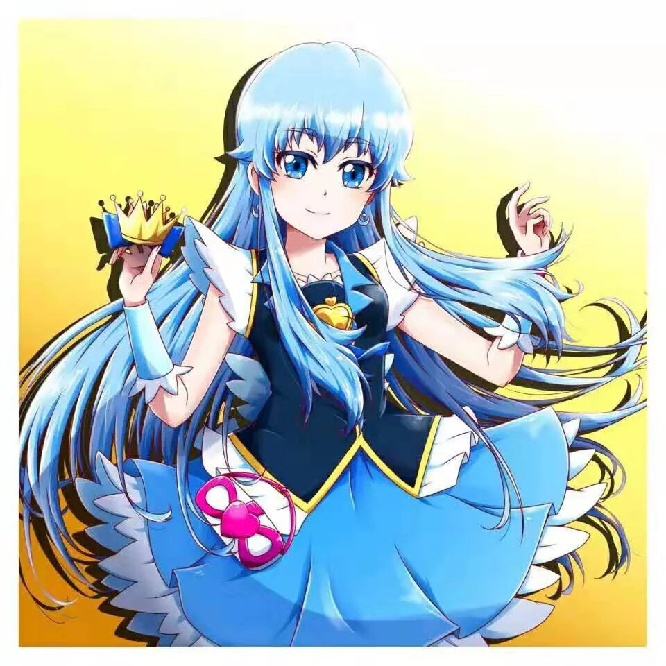茶几光之美少女散发