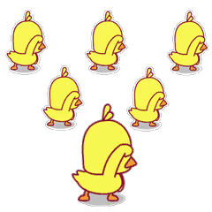 小黄鸭头像动态图片