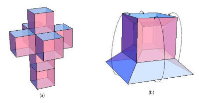 四面体投影图图片