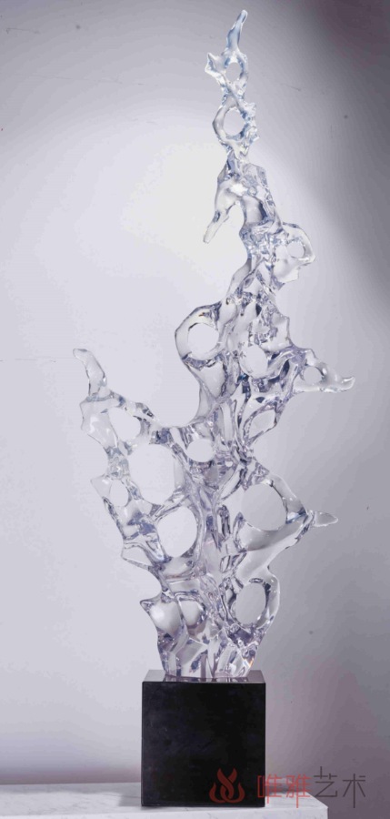 唯雅艺术作品集-晶莹剔透的铂晶艺术品