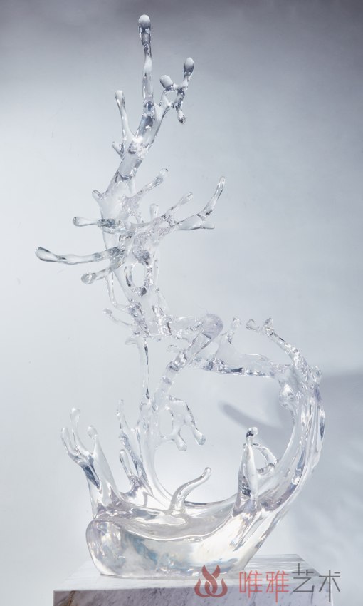 唯雅艺术作品集-晶莹剔透的铂晶艺术品