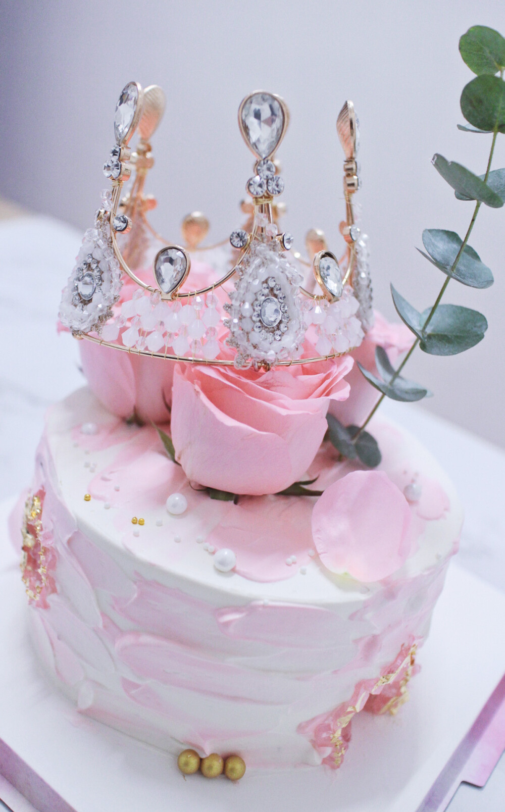 复古皇冠玫瑰蛋糕