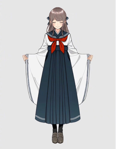 水手服类和服插画