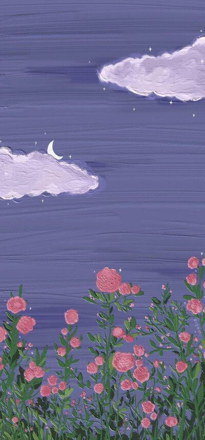 壁纸油画小清新少女可爱ins