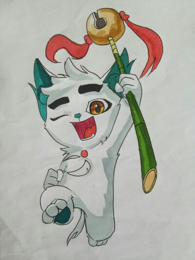 京剧猫,我姐画的
