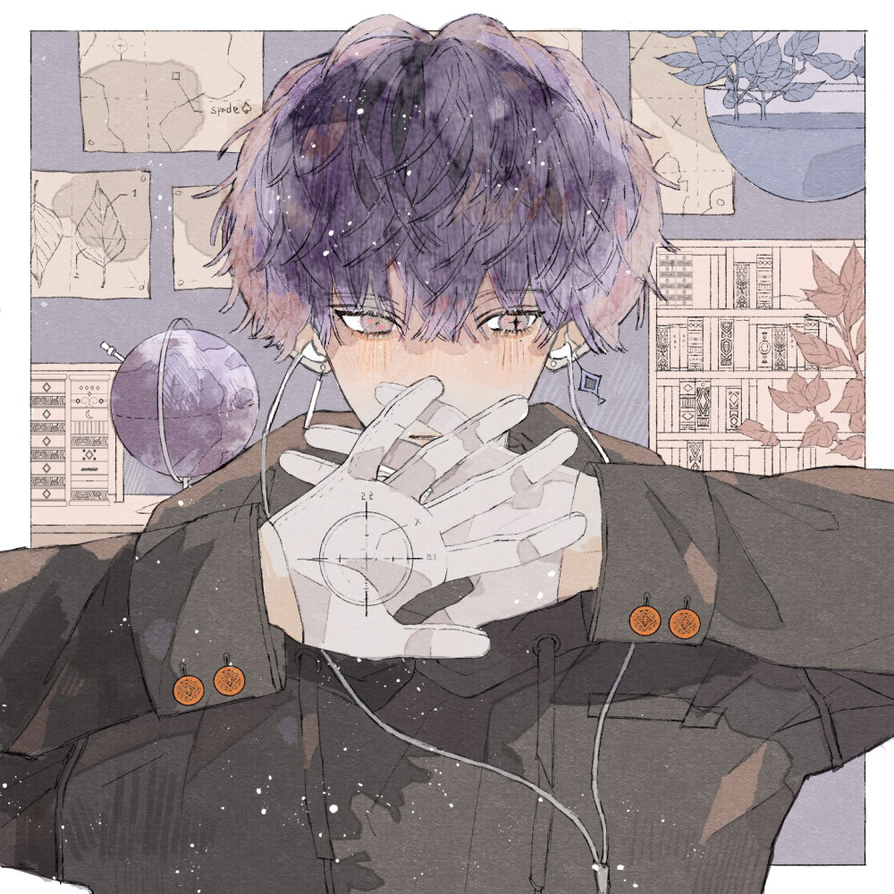 关注  p站画师:そまぁず pid=41017107  插画 头像 男头 动漫头像