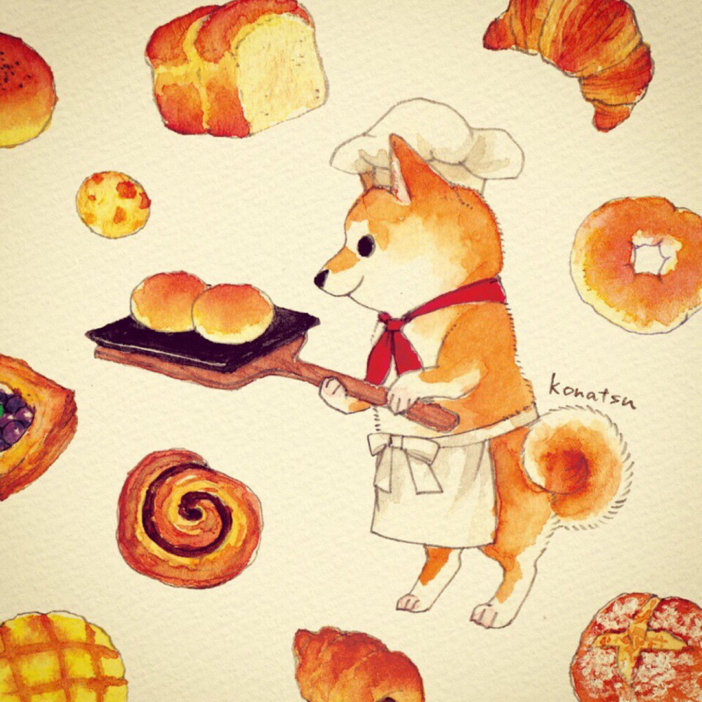 分享ins konatsu-tunacan超萌插画[兔子][爱你]