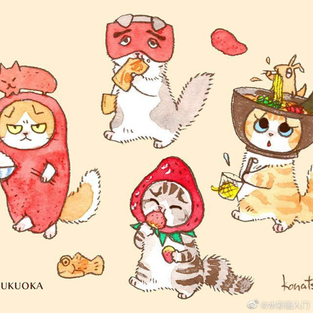 分享ins konatsu-tunacan超萌插画[兔子][爱你]