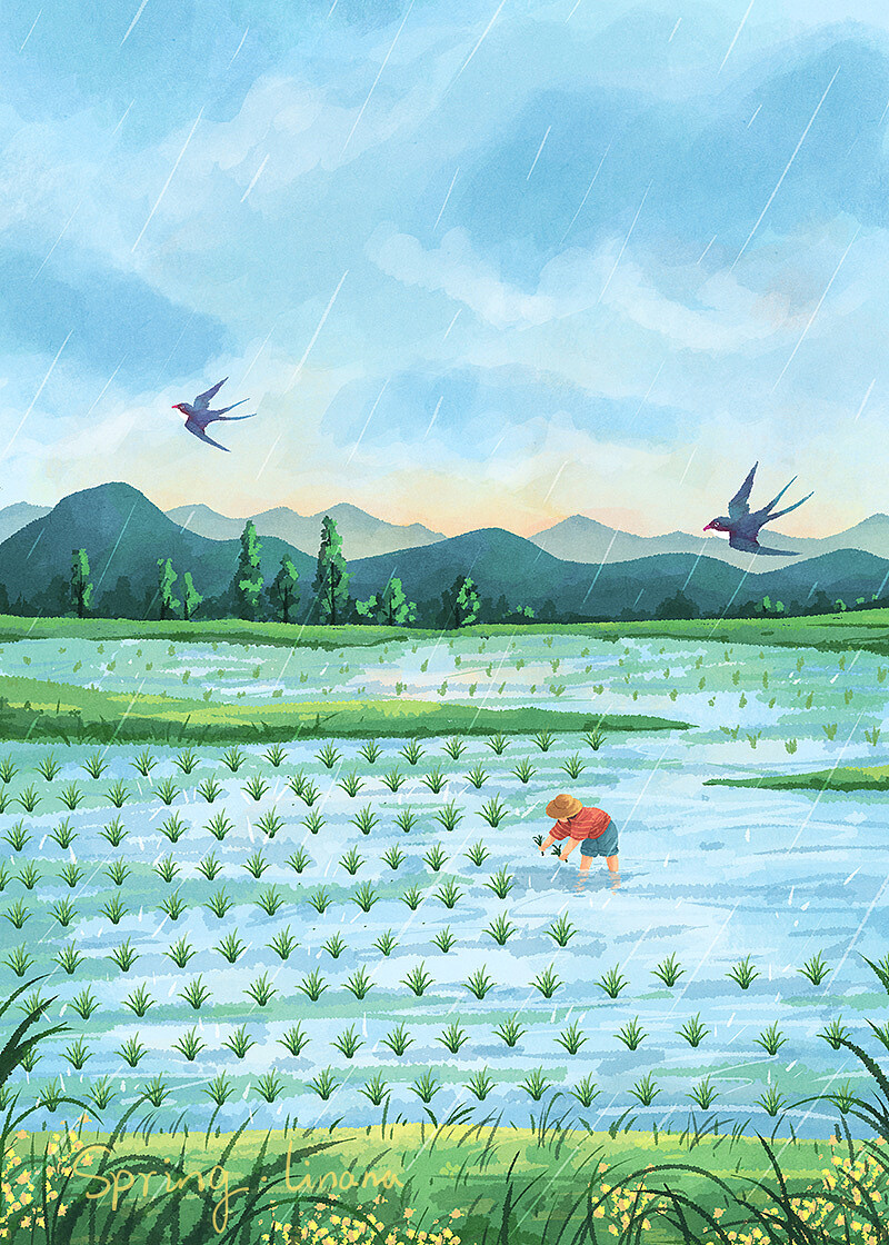 四季插画 堆糖,美图壁纸兴趣社区