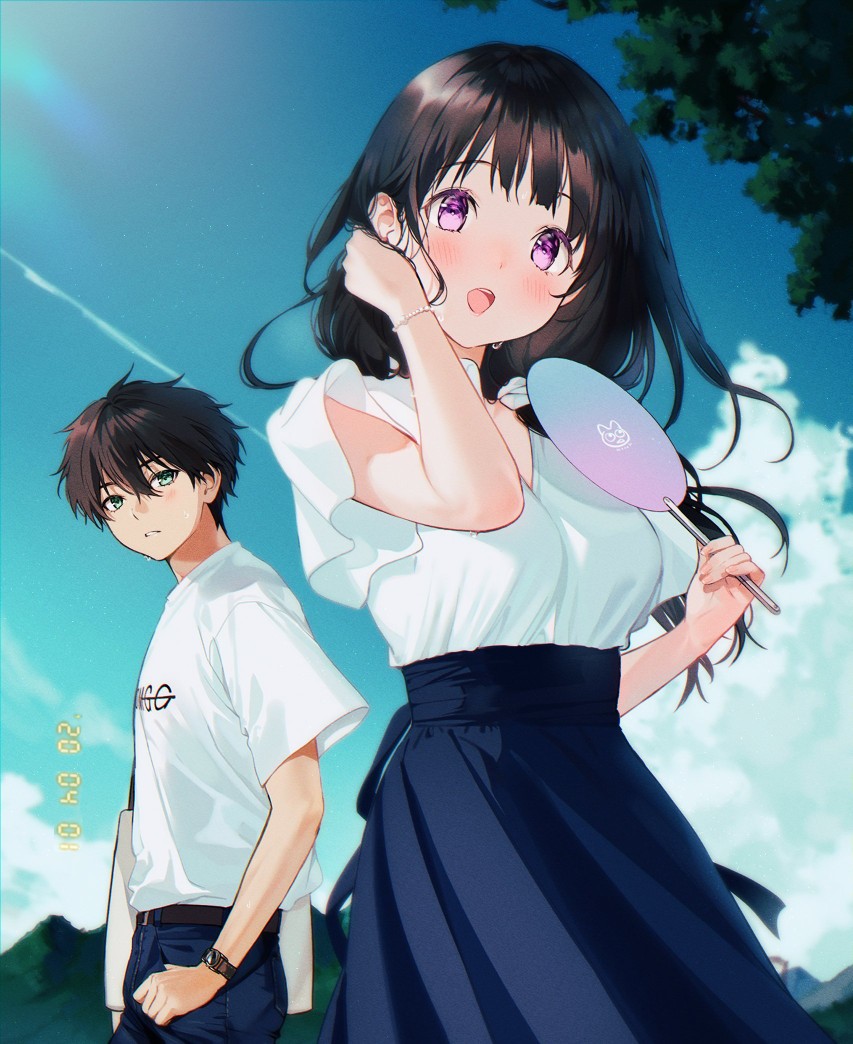 冰菓动漫图片少女高清女子高中生可爱