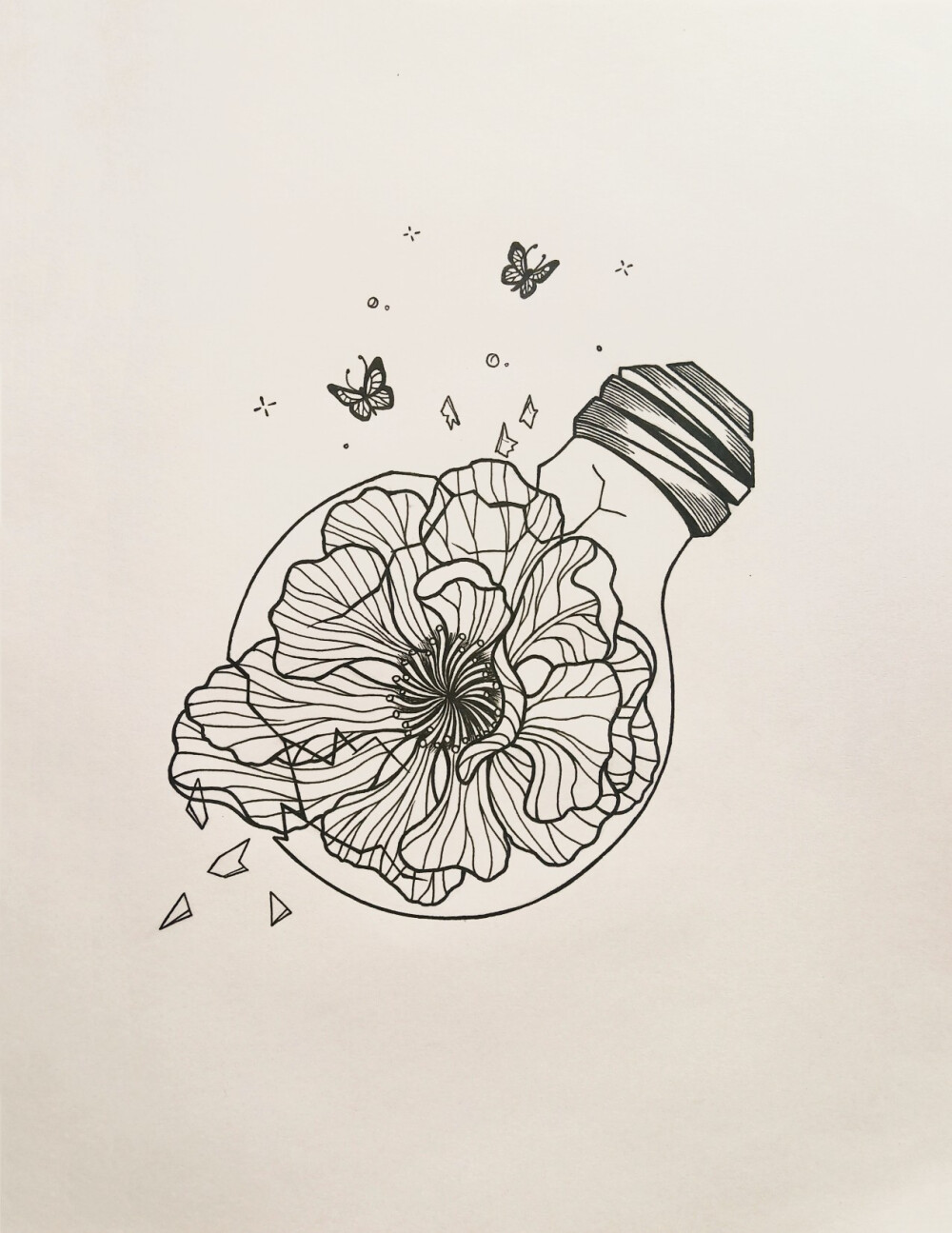 黑白插画