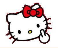 hellokitty竖中指头像图片