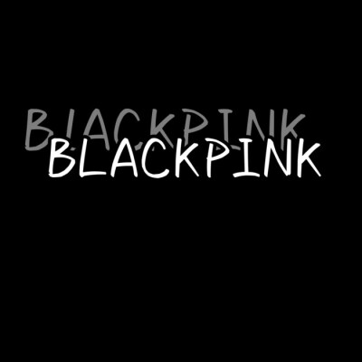 blackpink壁纸黑粉字图片