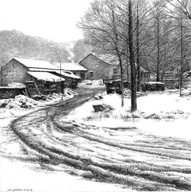 源于各处 侵权删除★绘画★水墨画★黑白★素描★画画★背景★入门