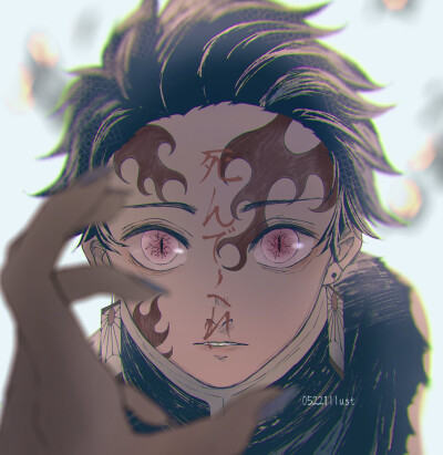 鬼灭之刃# 第201话的鬼炭…… 画师:槻