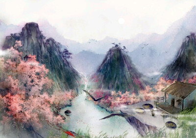 春天古风风景图 - 堆糖,美图壁纸兴趣社区