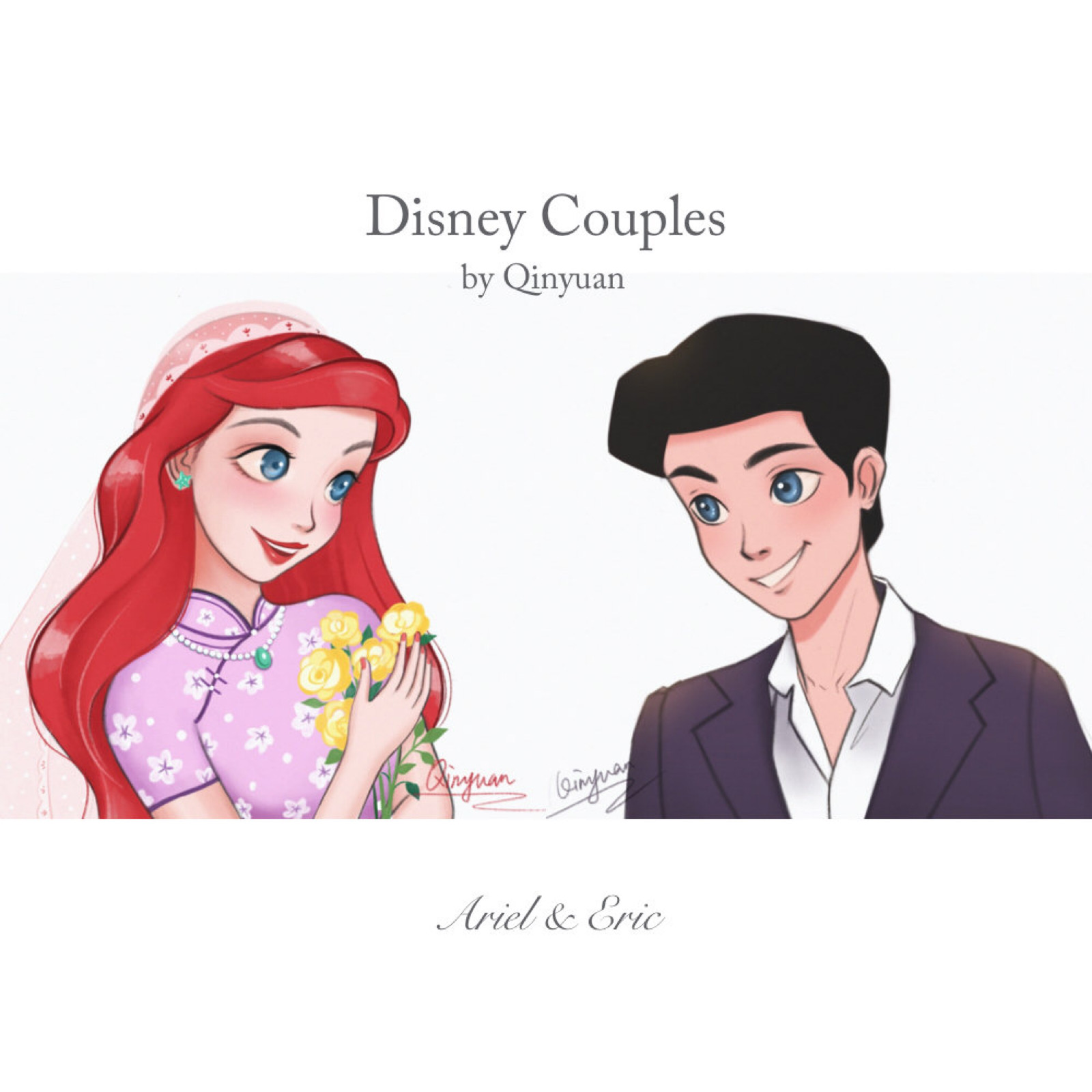 迪士尼公主情侣头像图片