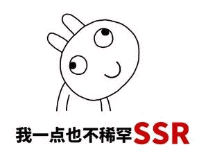 我一点也不稀罕ssr