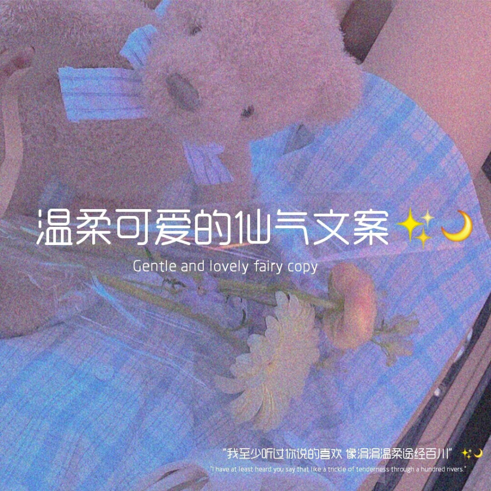 温柔可爱的仙气文案