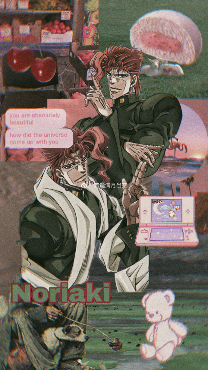 jojo-花京院典明 图源微博by若逢满月当空