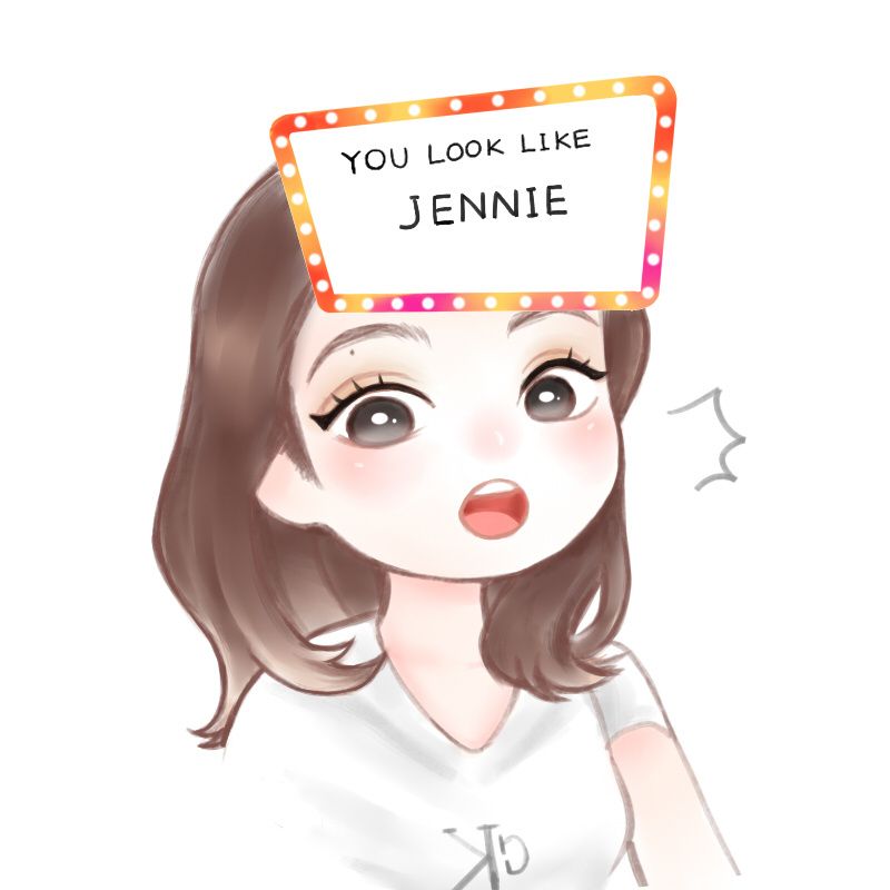 jennie可爱头像动漫图片