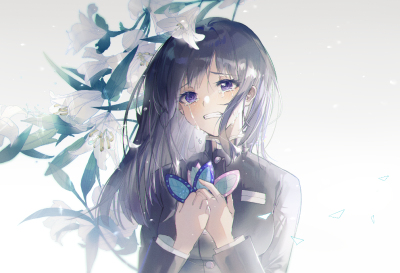 鬼灭之刃# 哭泣的香奈乎 画师:麻木仁