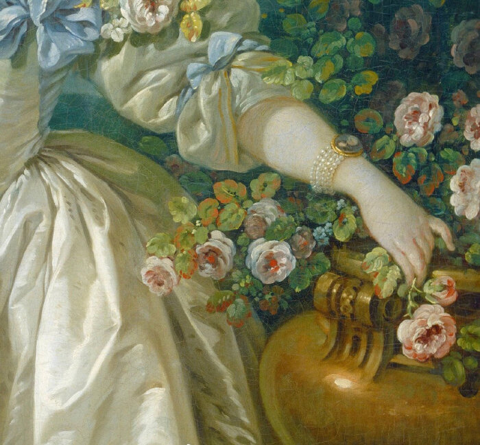 法国画家 弗朗索瓦·布歇(francois boucher)作品蓬巴杜夫人画像