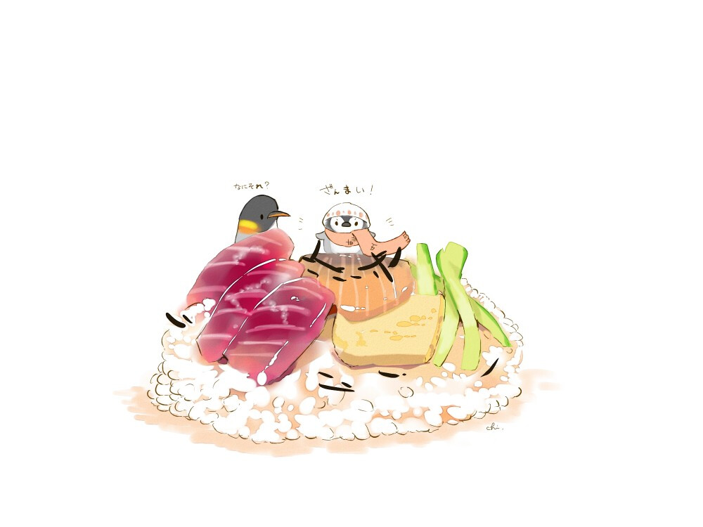 动漫美食图 p站画师:チャイ 画师id:1096811
