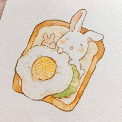 可爱的小兔纸插画师もかろーる(ins:mokarooru)