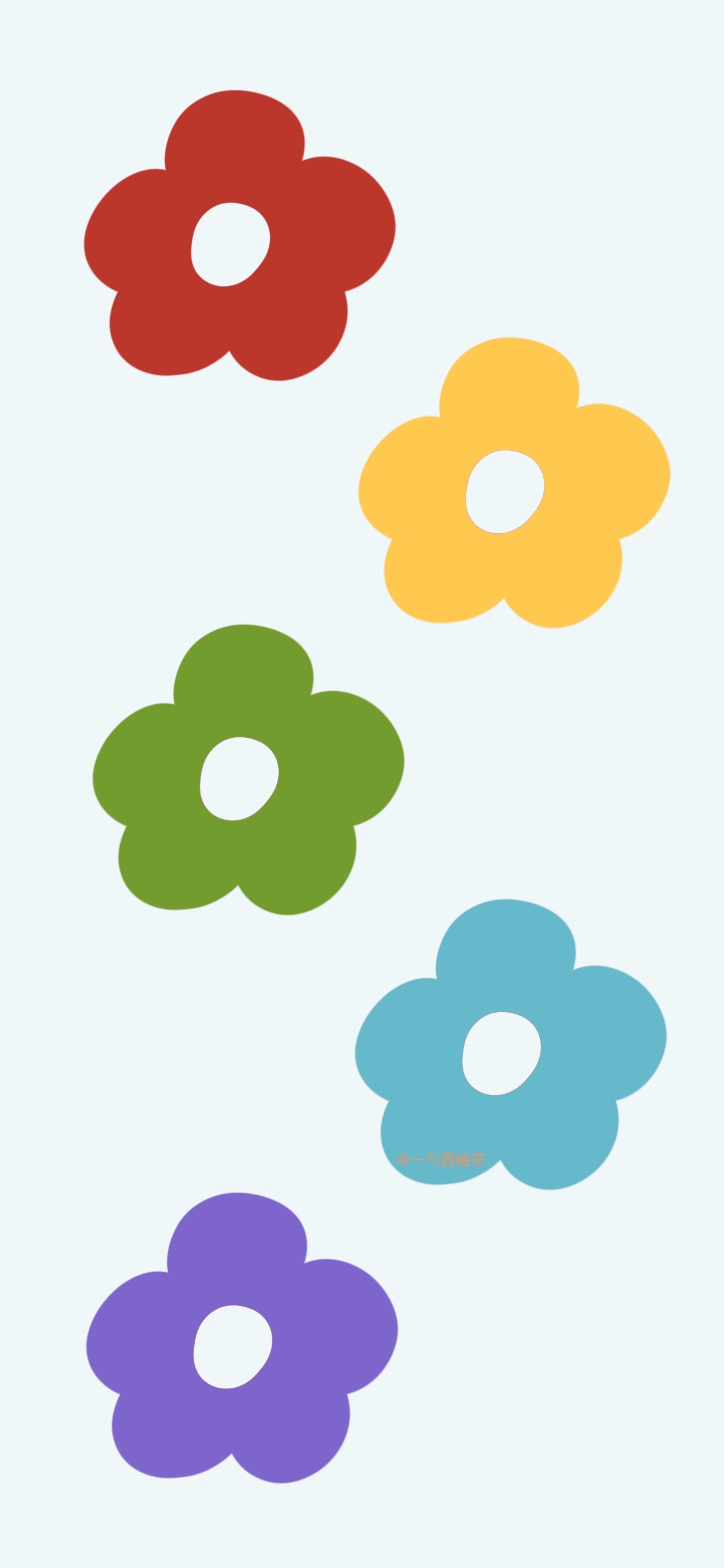 微博原创画师@一勺西柚茶花花壁纸搬运出处见水印.抱图点赞.