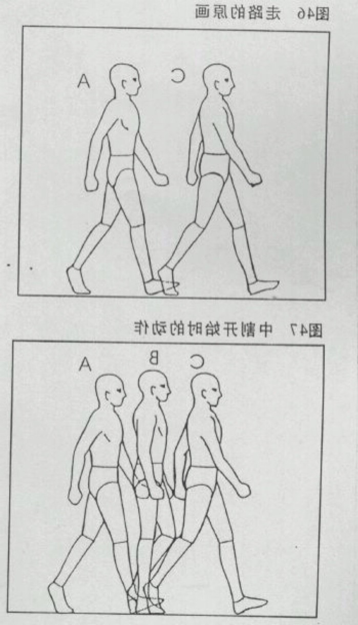 标准走路姿势示范图图片