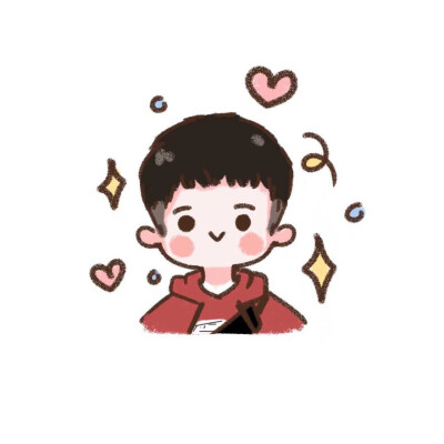 手绘头像|q版情侣头像 cr:@是周周呀z