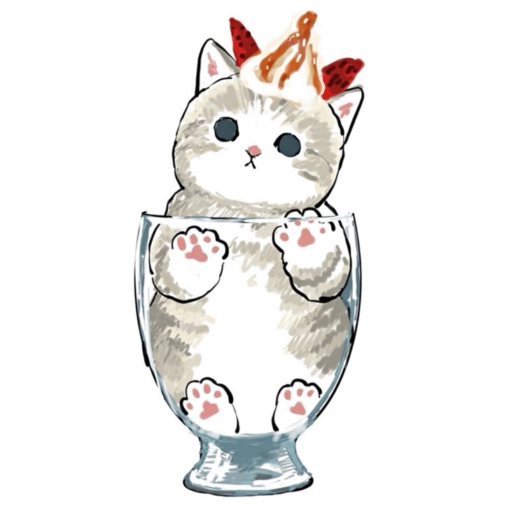 可爱的猫咪头像画师:日本插画师 ぢゅの图源网络 侵删