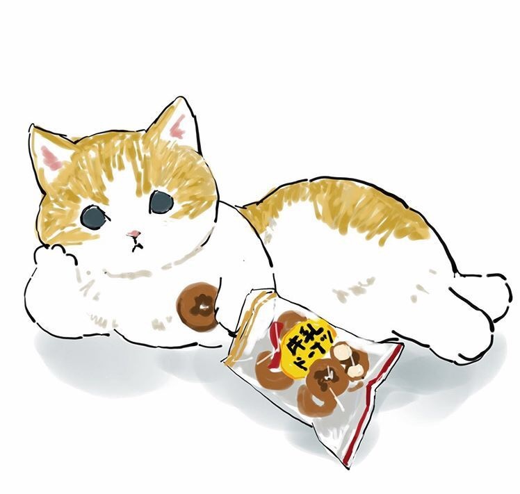 可爱的猫咪头像画师:日本插画师 ぢゅの图… 
