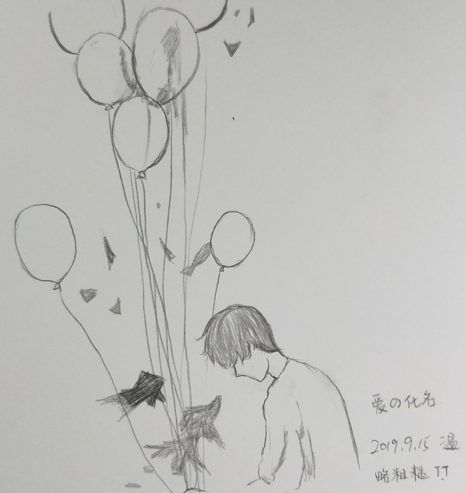 临摹 头像 铅笔画 手绘