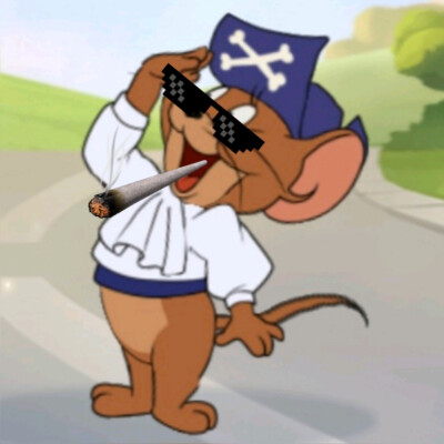 猫和老鼠游戏戴墨镜衔烟的团头 海盗杰瑞