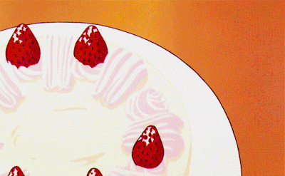 美食动图草莓蛋糕动图