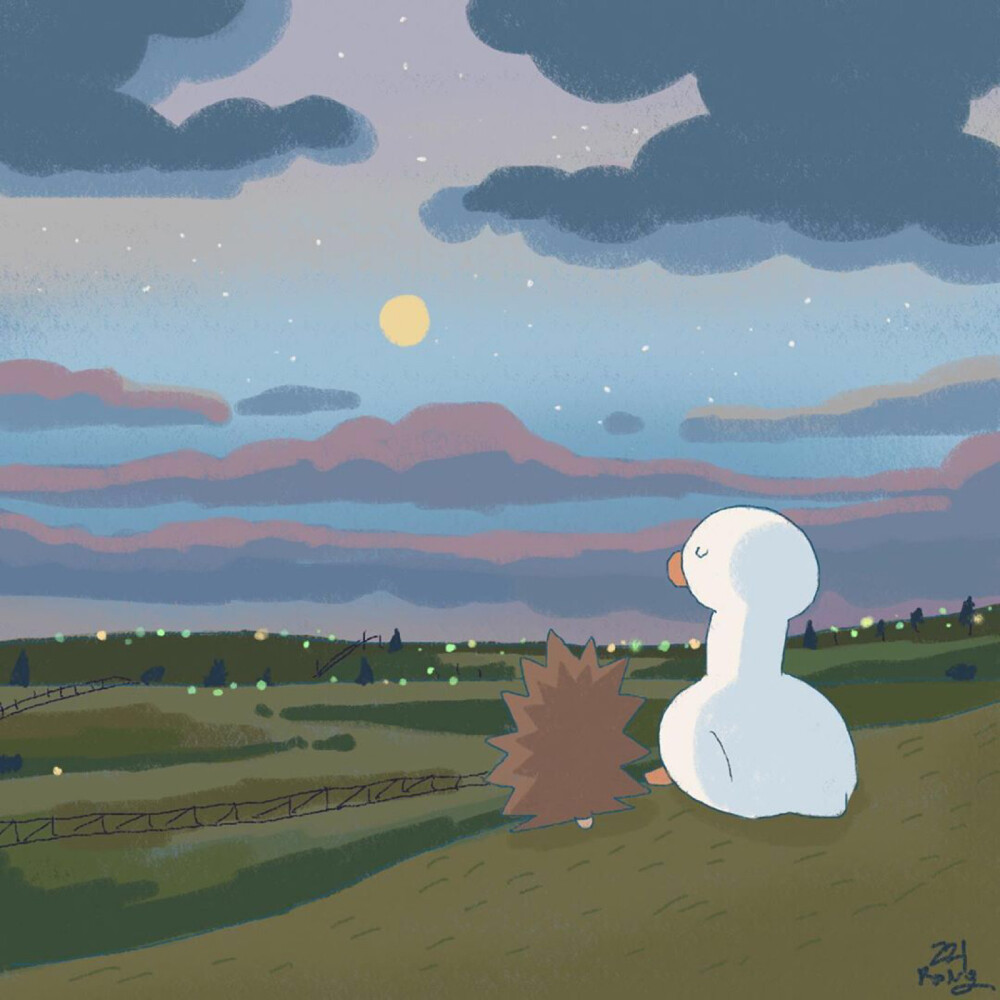 鸭鸭可爱背景图哦