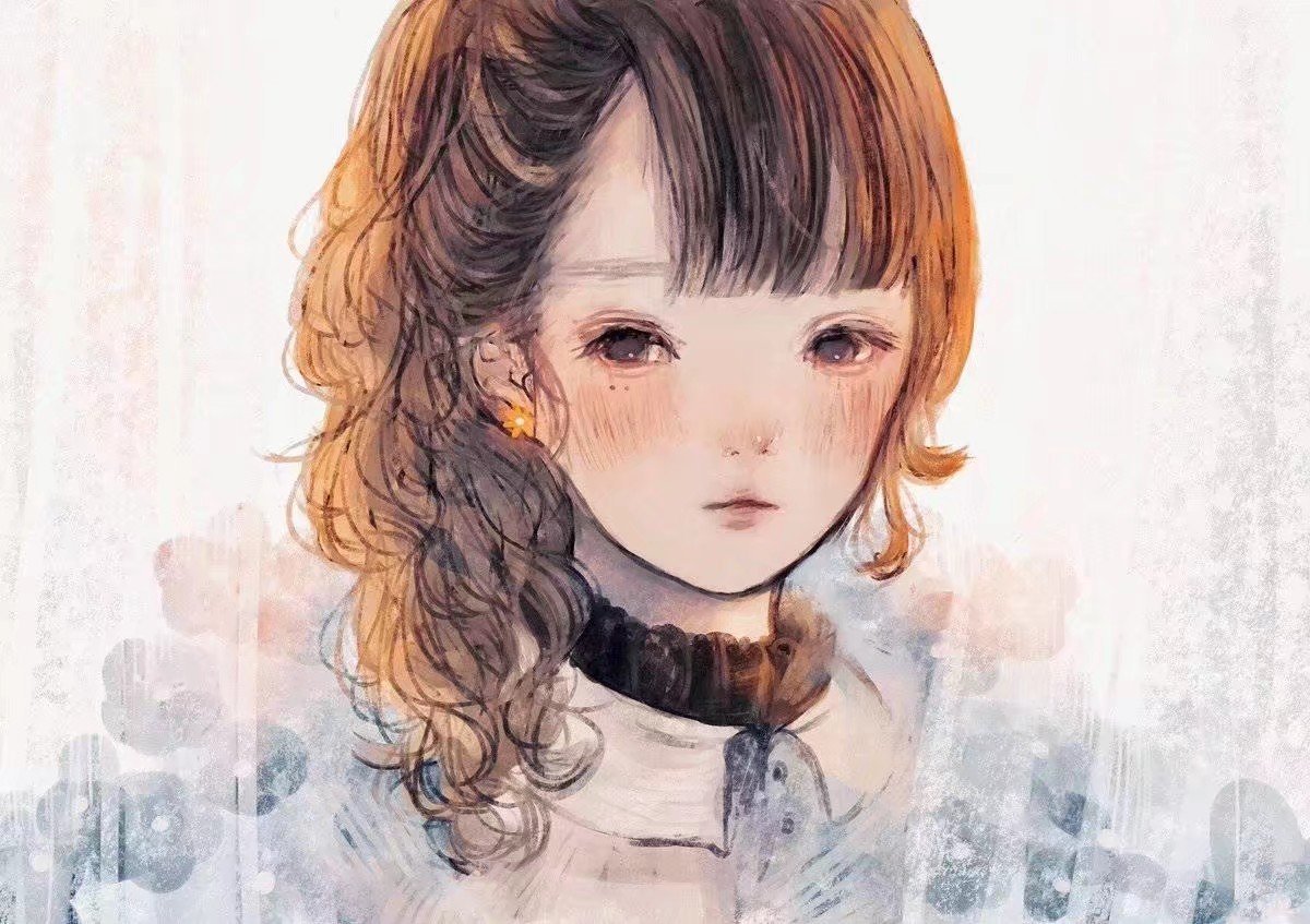 插画师:orie(twi:orie_h)的作品可爱的鹿眼女孩