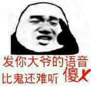 发你大爷的语音,比鬼还难听傻x