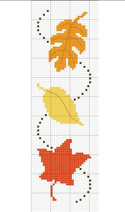 十字绣图纸书签